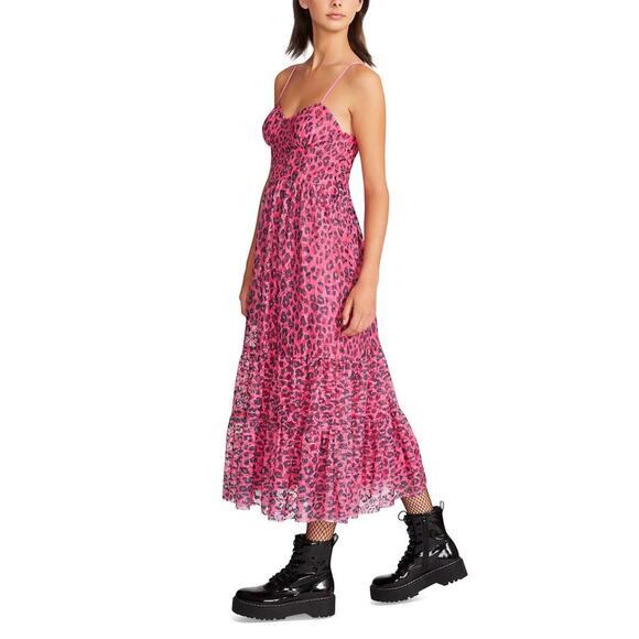 Betsey Johnson Wild N Out Lace Bustier Midi Dress Size 4 - Picture 2 of 7